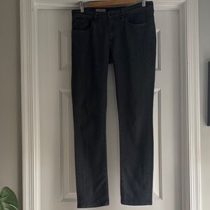 AG Women’s ‘The Stevie’ Slim Straight Charcoal Jeans